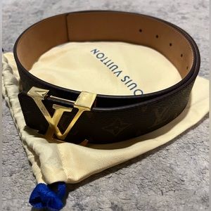 Louis Vuitton brown belt 80cm